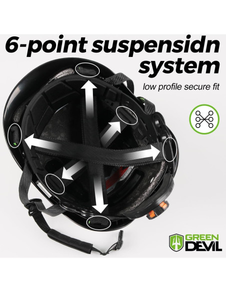 Casco de Trabajo GREEN DEVIL X-Armor ABS Ventilado