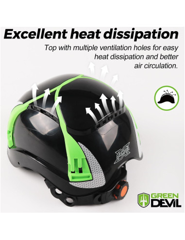 Casco de Trabajo GREEN DEVIL X-Armor ABS Ventilado