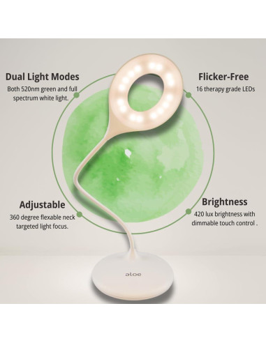 Lámpara Terapia Luz Verde Family Tree 40,64 cm Recargable