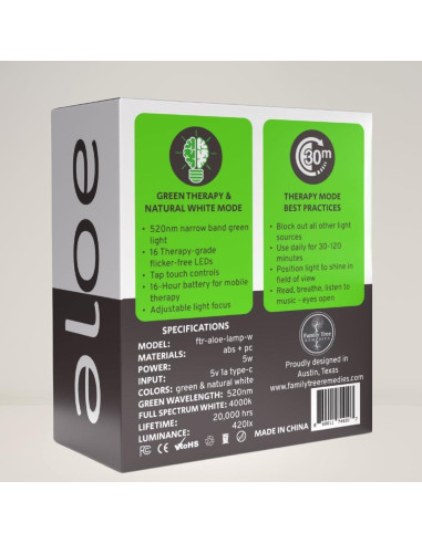 Lámpara Terapia Luz Verde Family Tree 40,64 cm Recargable