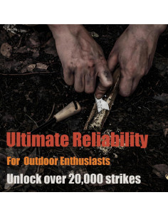 Iniciador de Fuego TARANDUS FireStarter 0,95 cm con Kit 2