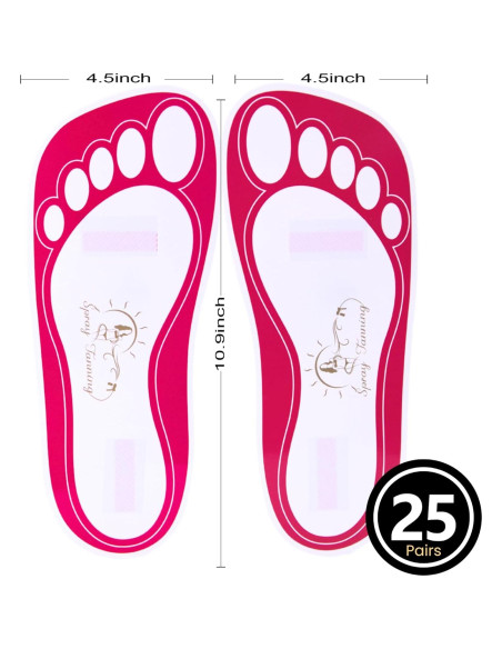 25 Pares Almohadillas Desechables HeeStar para Bronceado