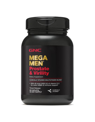 GNC Mega Men Próstata y Virilidad | 90 Tabletas Antioxidantes