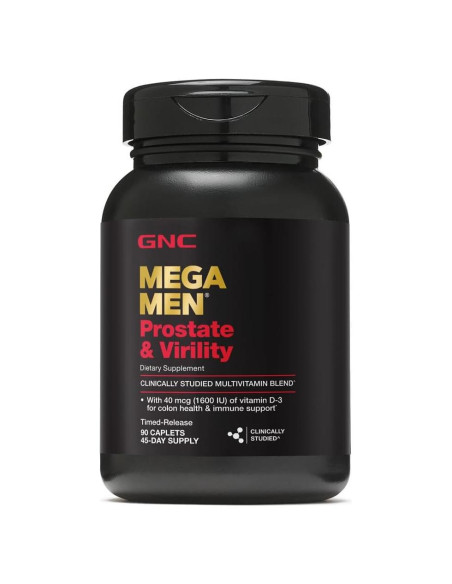 GNC Mega Men Próstata y Virilidad | 90 Tabletas Antioxidantes