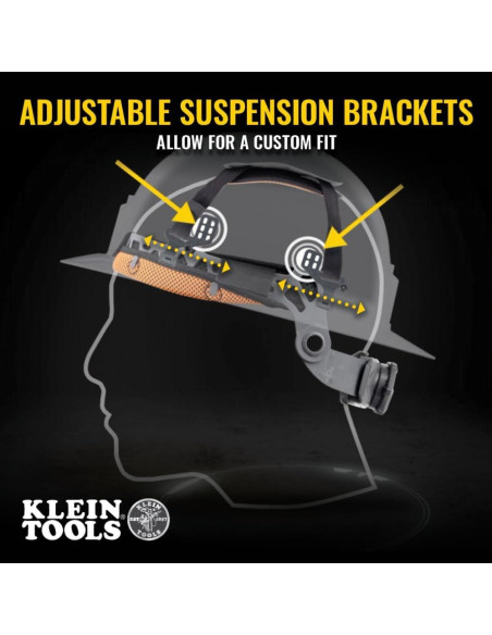 Casco Duro Klein Tools 60407 con Luz y Ventilación