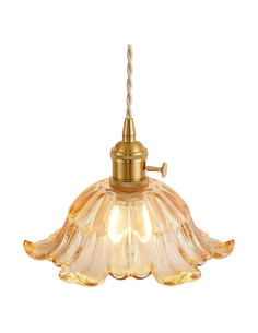 Lámpara Colgante Noawink Medusa Vidrio Marrón Chic