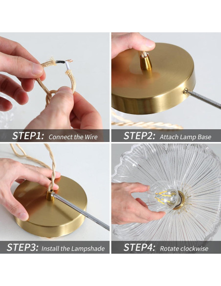 Lámpara Colgante Noawink Medusa Vidrio Marrón Chic