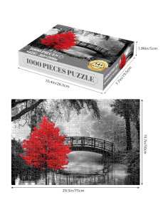 Rompecabezas de Madera 1000 Piezas Najiaxiaowu 75x50cm 2