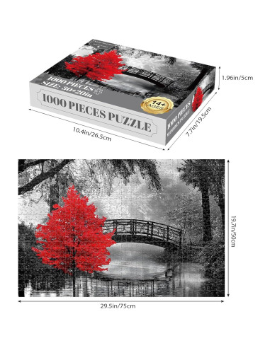 Rompecabezas de Madera 1000 Piezas Najiaxiaowu 75x50cm