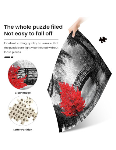 Rompecabezas de Madera 1000 Piezas Najiaxiaowu 75x50cm