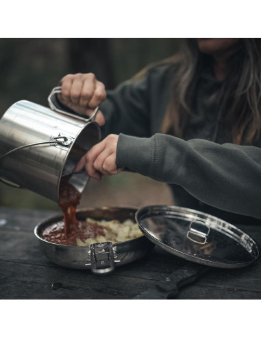 Sartén Plegable La Escuela Pathfinder 20 cm Acero Inoxidable