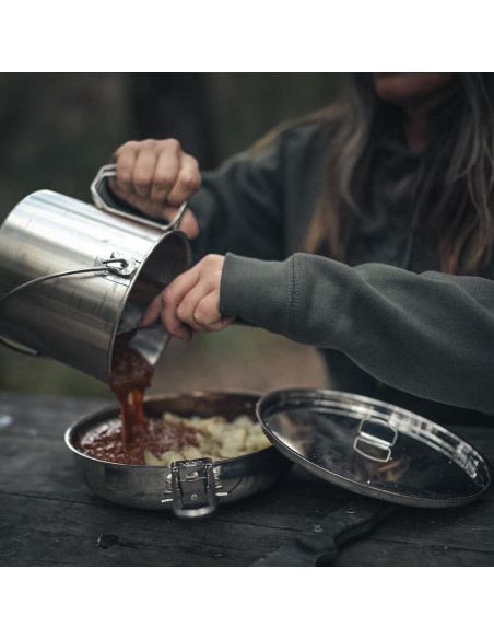 Sartén Plegable La Escuela Pathfinder 20 cm Acero Inoxidable