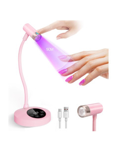 Lámpara UV LED para Uñas Krofaue 12W Recargable con Sensor