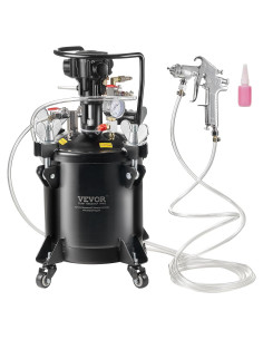 Tanque de Presión VEVOR 10L con Pistola de Spray y Mangueras