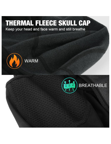 Gorro Térmico MELASA con Cubierta Facial para Ciclismo