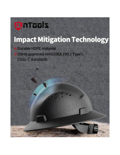 Casco de Seguridad AnTools Fibra de Carbono Ajustable 2