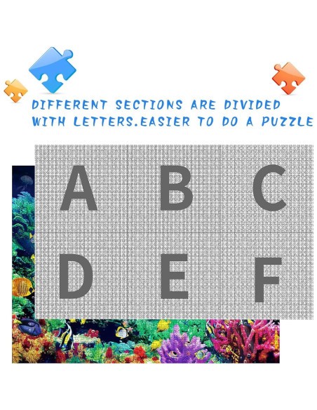 Rompecabezas Nattork 1000 Piezas Mundo Marino 70x50 cm