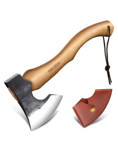 Hacha PURPLEBIRD 38.1 cm de acero al carbono con funda