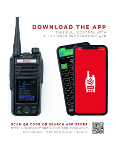 Radio GMRS BTECH GMRS-PRO 5W IP67 Bluetooth GPS Mensajería 2