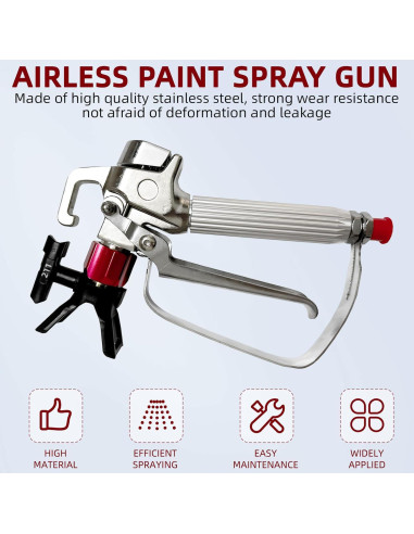 Pistola de Pulverización Melgweldr W20 3600 PSI con Manguera 12m