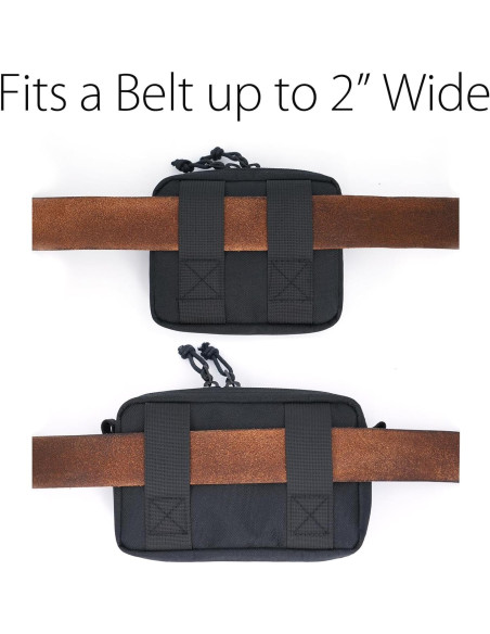 Bolsa de Cintura Diodrio 2 Pack EDC Impermeable Negra