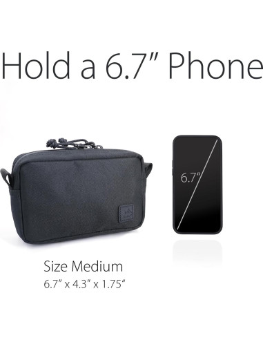 Bolsa de Cintura Diodrio 2 Pack EDC Impermeable Negra