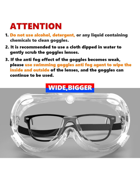 Gafas de Seguridad SUPERMORE Antiempañantes Ajustables