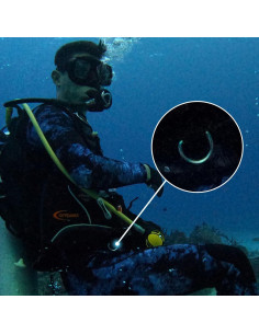 Anillo D Recto H2Odyssey - Acero Inoxidable para Buceo 2