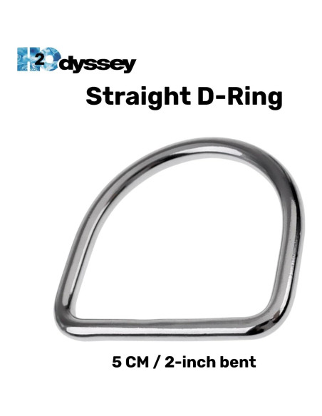 Anillo D Recto H2Odyssey - Acero Inoxidable para Buceo