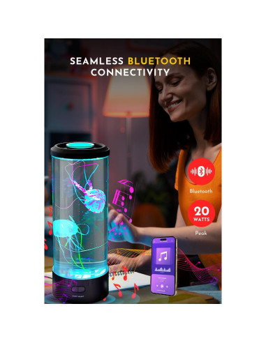 Lámpara de Medusas Brewish con altavoz Bluetooth 20W