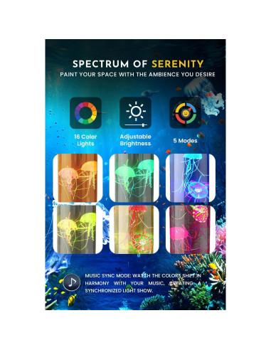 Lámpara de Medusas Brewish con altavoz Bluetooth 20W