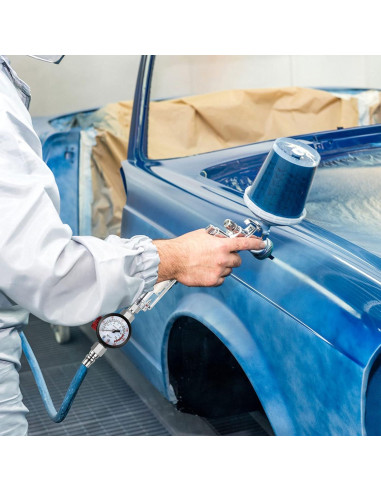 Válvula Reguladora de Aire Honoson 1/4" con Manómetro y Filtro