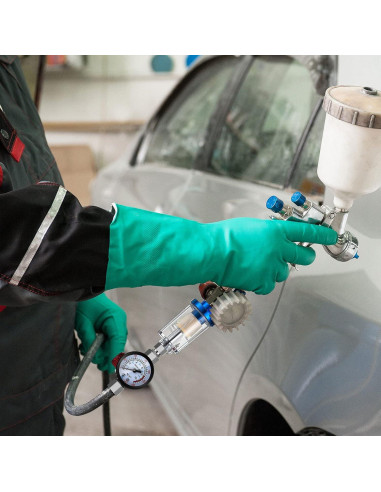 Válvula Reguladora de Aire Honoson 1/4" con Manómetro y Filtro