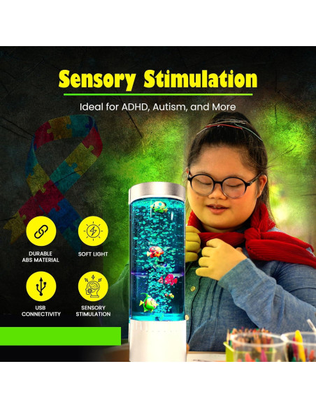 Lámpara de Burbuja Brewish | LED Sensorial 38 cm | Acuario Colorido