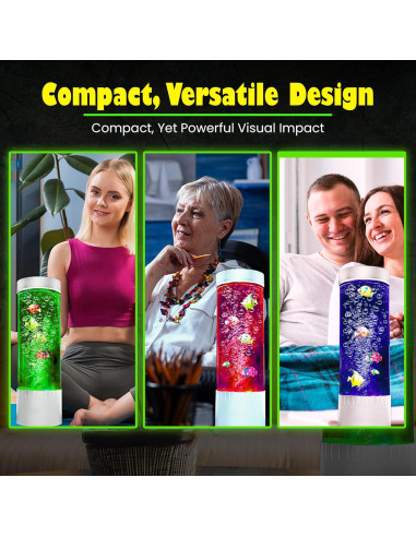 Lámpara de Burbuja Brewish | LED Sensorial 38 cm | Acuario Colorido