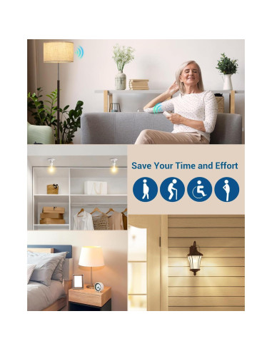 Toma de Luz Inalámbrica DEWENWILS con Control Remoto y Regulador