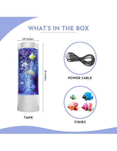 Lámpara de Burbuja Brewish | LED Sensorial 38 cm | Acuario Colorido