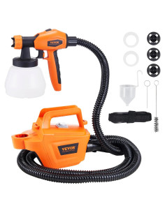 VEVOR Pulverizador de Pintura Eléctrico 800W 1300ml 3 Boquillas