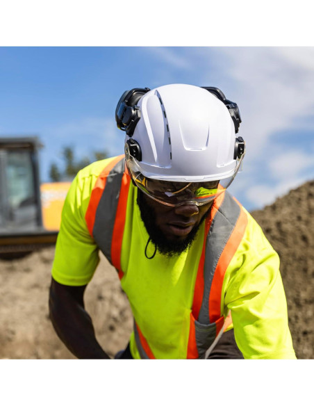 Casco de Seguridad GE GH500W, Ajustable, Ventilado, ABS