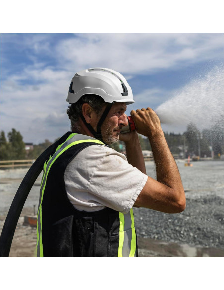 Casco de Seguridad GE GH500W, Ajustable, Ventilado, ABS