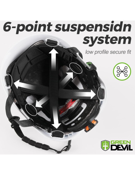 Casco de Trabajo Ventilado GREEN DEVIL X-Armor ABS