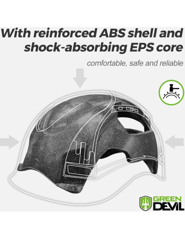 Casco de Trabajo Ventilado GREEN DEVIL X-Armor ABS