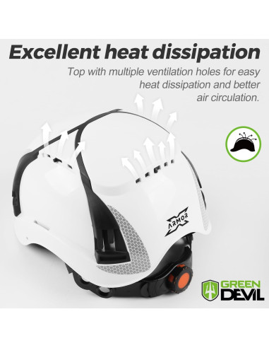 Casco de Trabajo Ventilado GREEN DEVIL X-Armor ABS