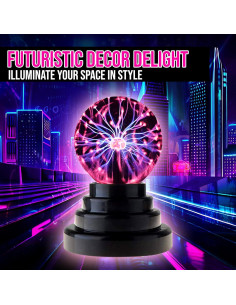 Lámpara de Plasma Brewish 15cm Táctil Interactiva USB 2