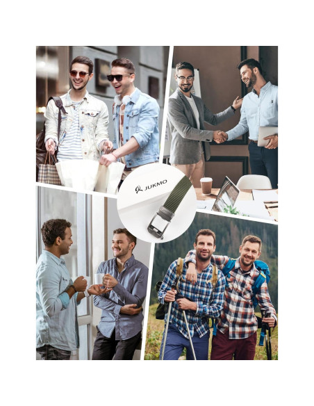 Cinturón Ratchet JUKMO para Hombres Ajustable de Nylon