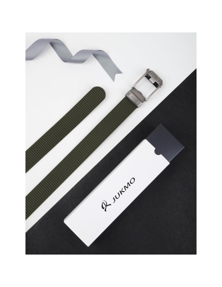 Cinturón Ratchet JUKMO para Hombres Ajustable de Nylon