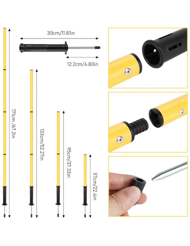 Equipo de Agilidad SMTPDT: 6 Postes, Escalera 6,10m, 10 Conos