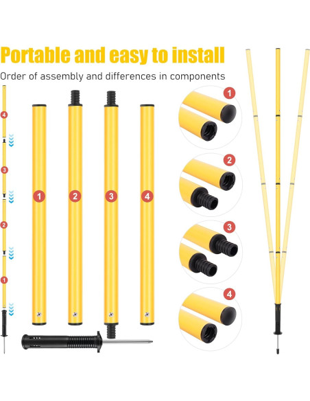 Equipo de Agilidad SMTPDT: 6 Postes, Escalera 6,10m, 10 Conos