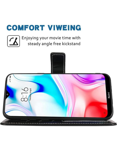 Funda Cartera Plegable para Xiaomi Redmi 8A Negra