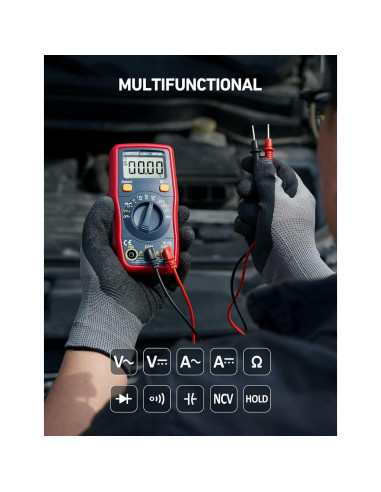 Multímetro Digital AstroAI ASIDM130B, Mide Voltaje y Más